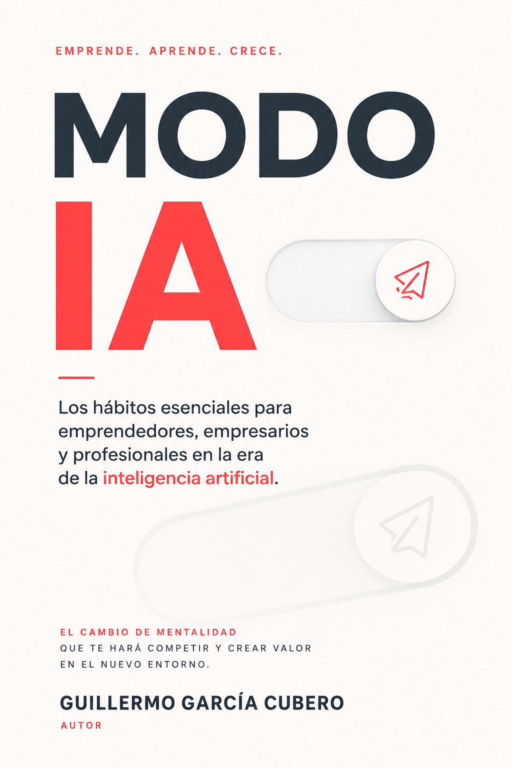 Portada provisional del libro «Modo IA»